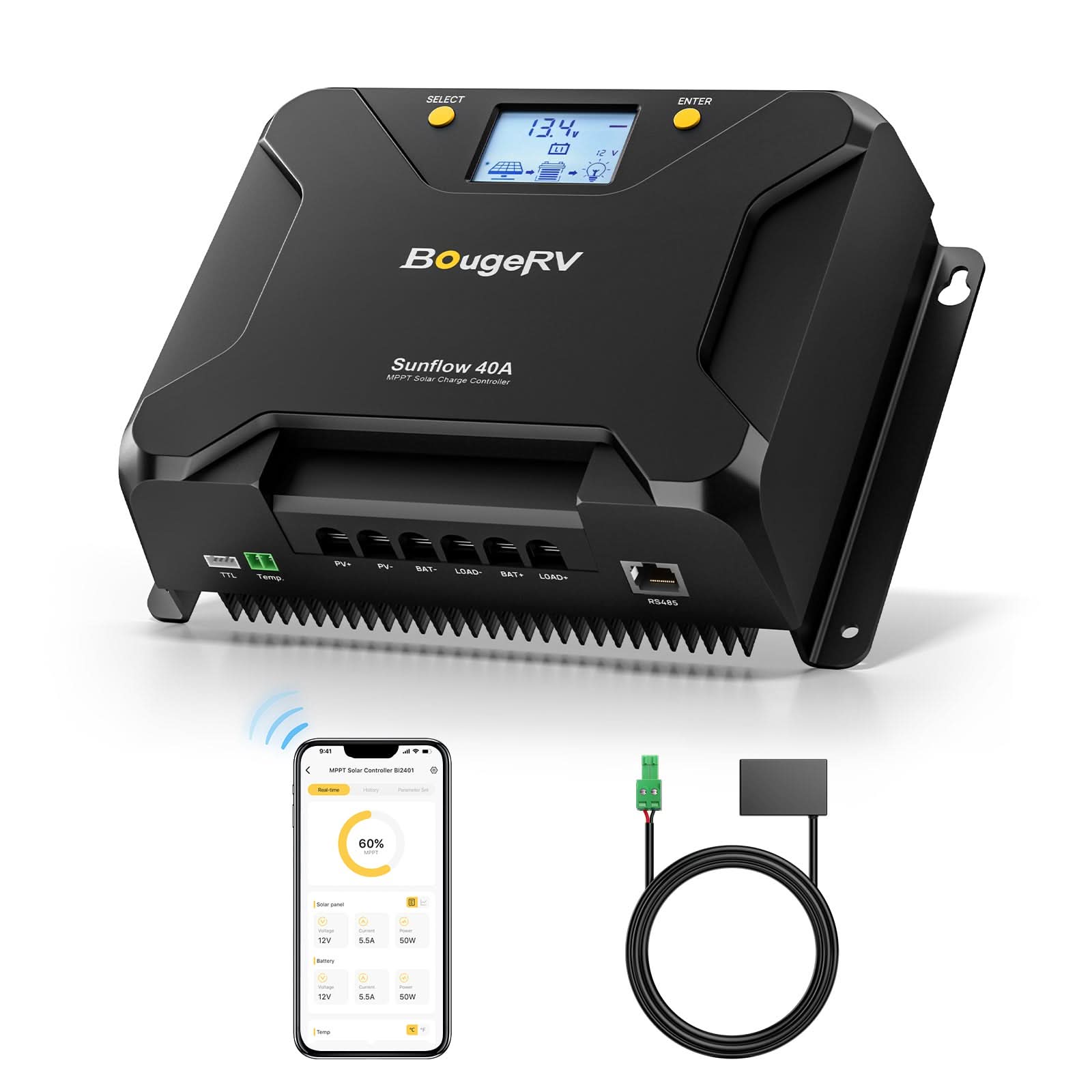 BougeRV Solar Panel Controller