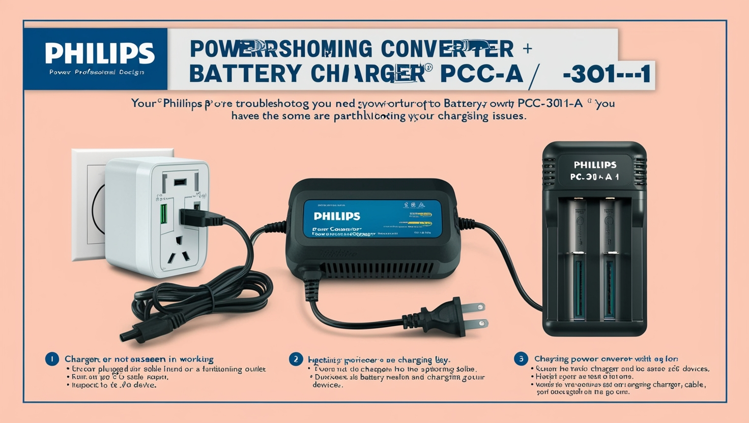 Phillips Power Converter and Battery Charger PC-301-A-1