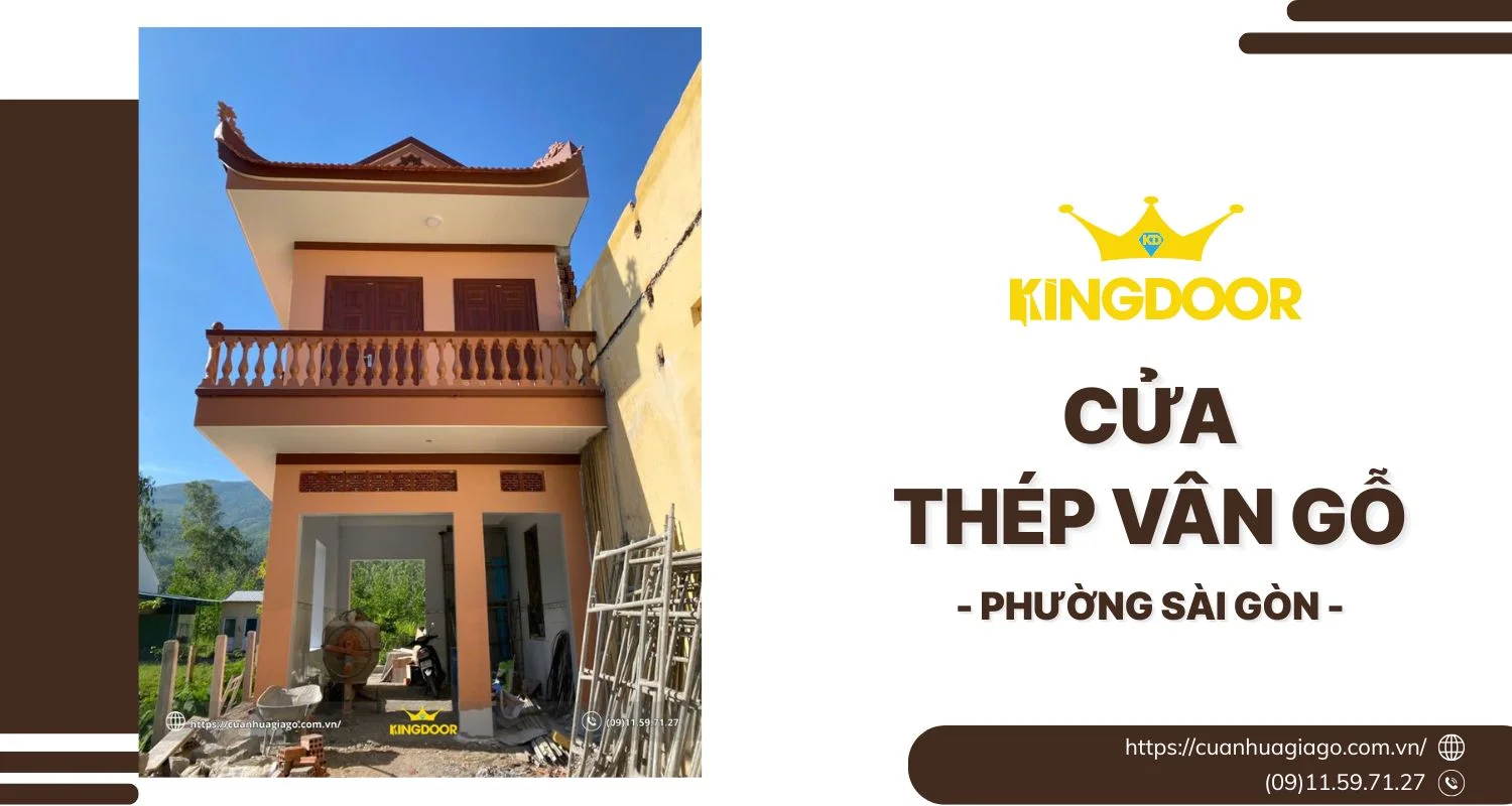 Cửa Thép Vân Gỗ Tại Phường Sài Gòn Cho Gia Chủ Tinh Tế