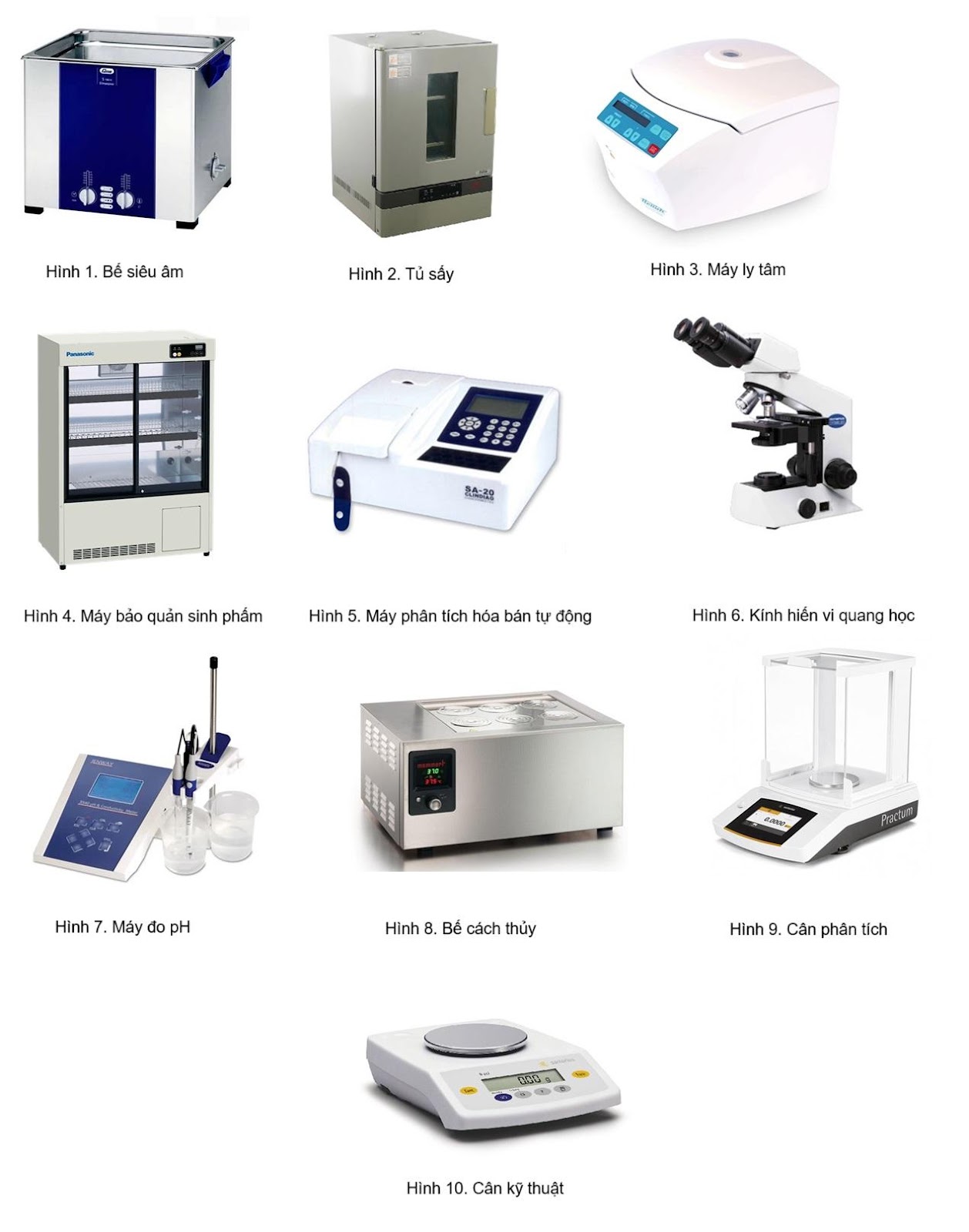 Hình thiết bị bộ môn Hóa Sinh