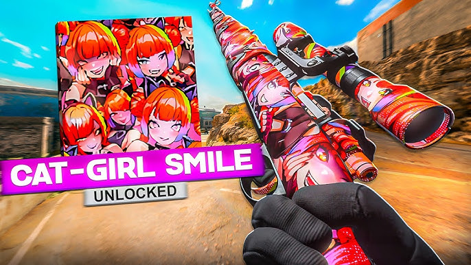 Unlocking the Cat-Girl Smile camo