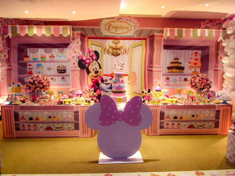 decoração de festa infantil da minnie  disney