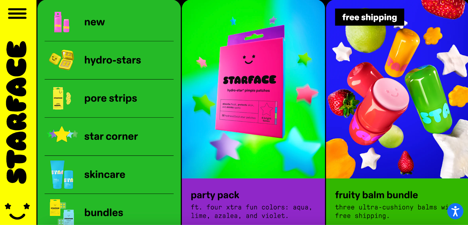 starface website homepage image