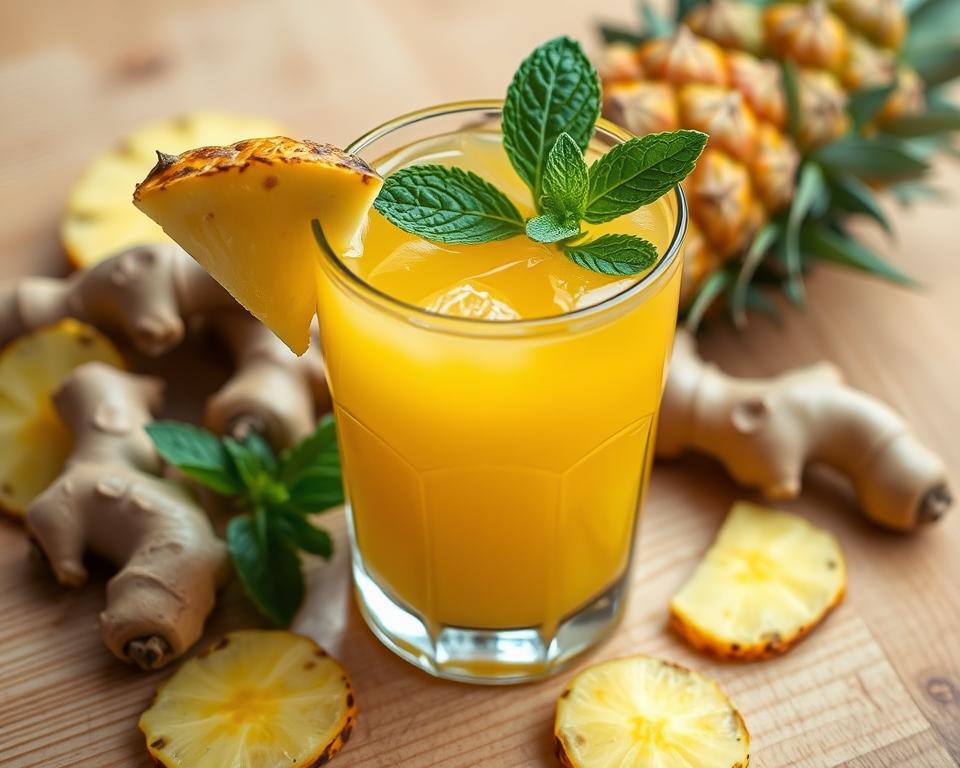 pineapple ginger shot