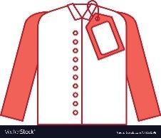 Market clothes price tag new wear shirt Royalty Free Vector