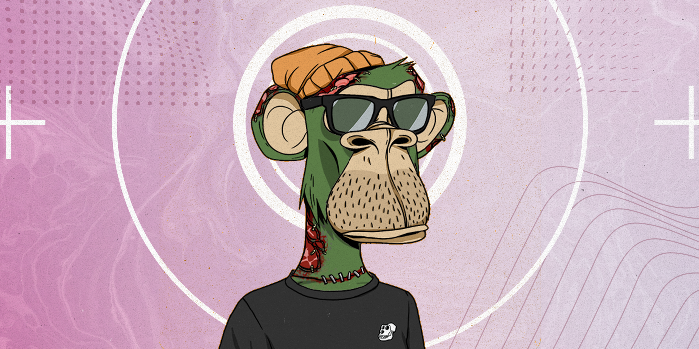 Cartoon Bored Ape avatars in vibrant settings