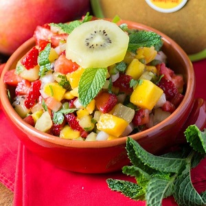 Fresh Kiwi Mango Strawberry Salsa Custom