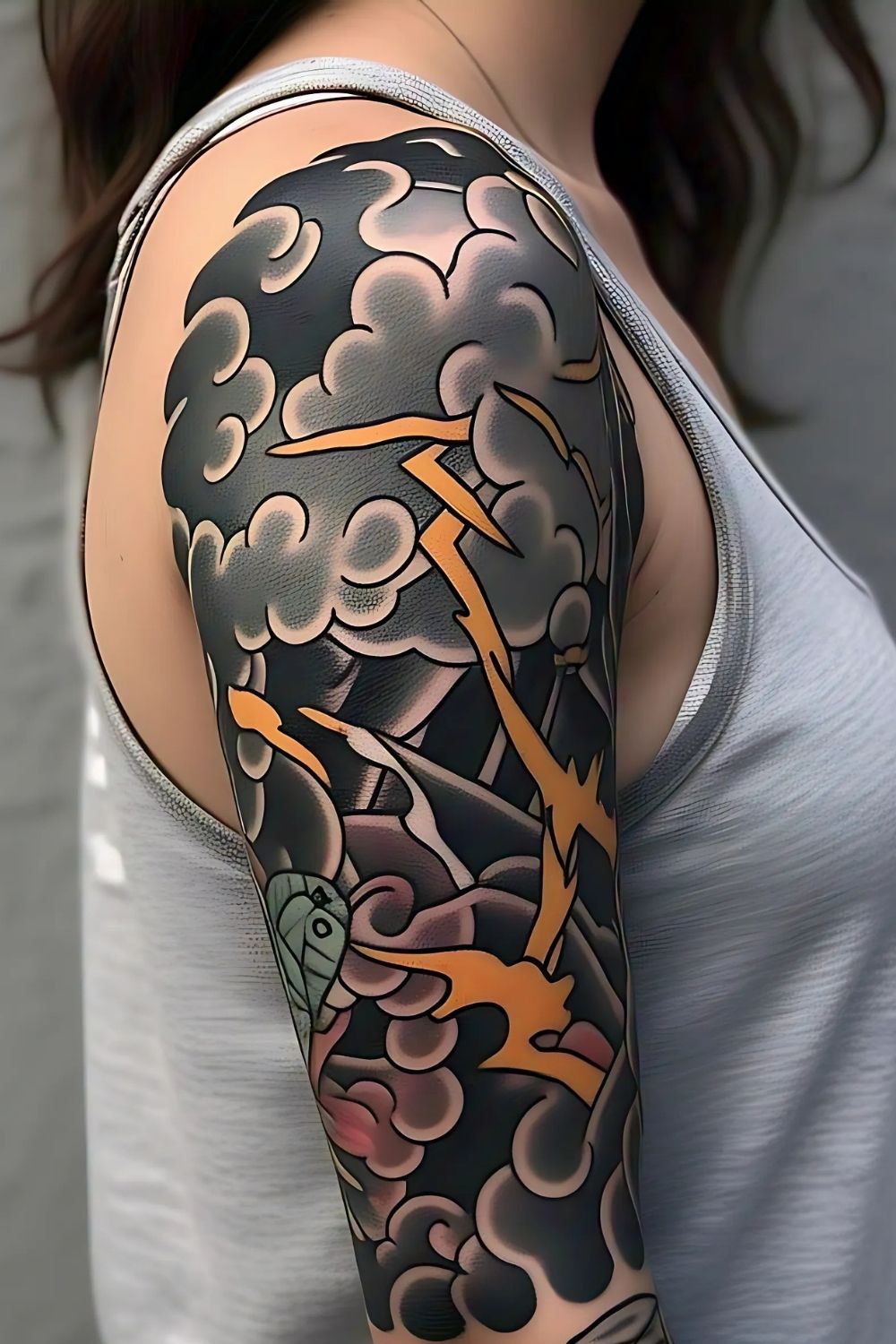 Cloud Tattoo as a Sleeve