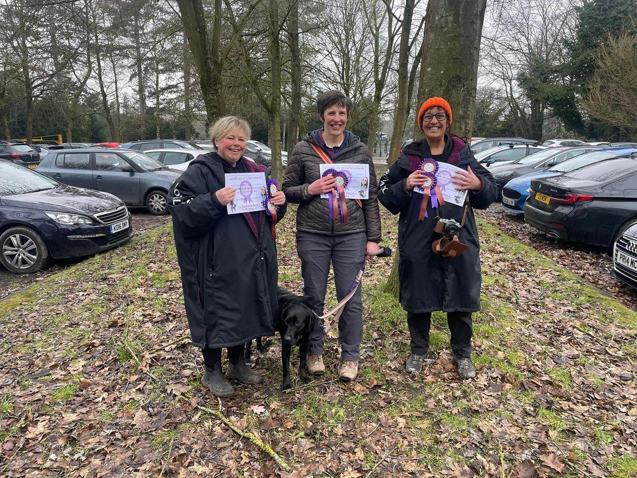 Team Opal, Team Cara, and Team Mani with their Intermediate Assessment Certificates!