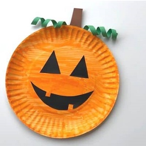 Paper Plate Pumpkin Craft