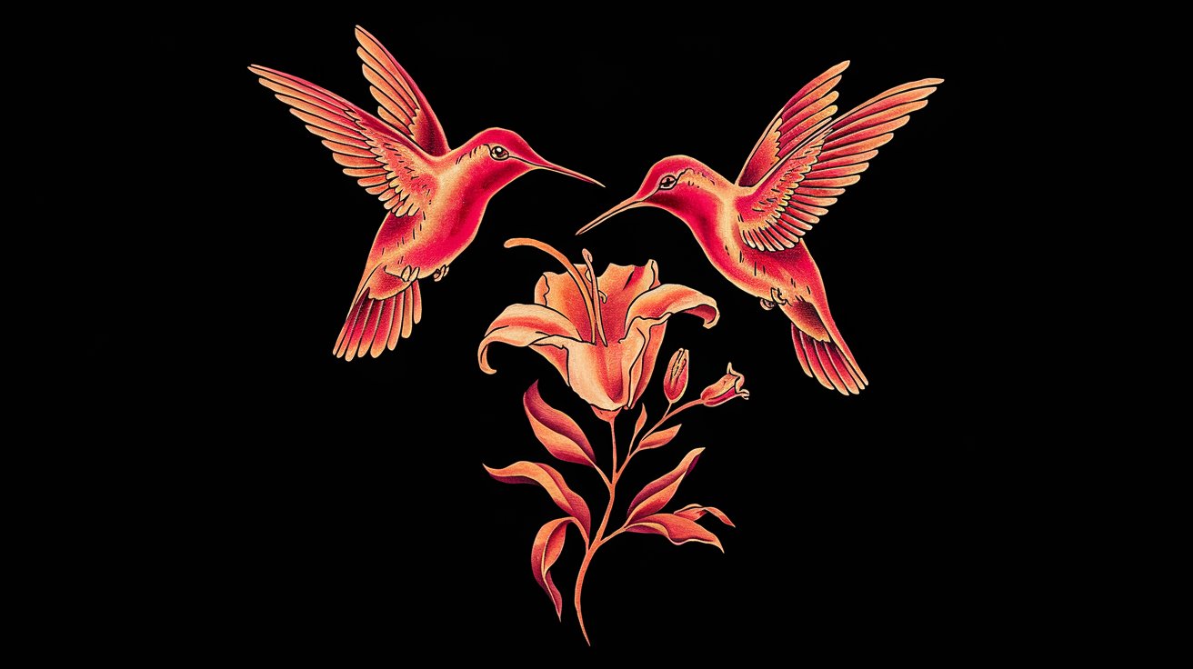 Two Hummingbirds Tattoo