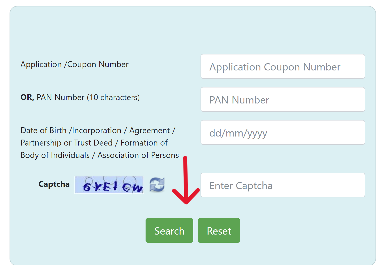 PAN Card Status UTIITSL