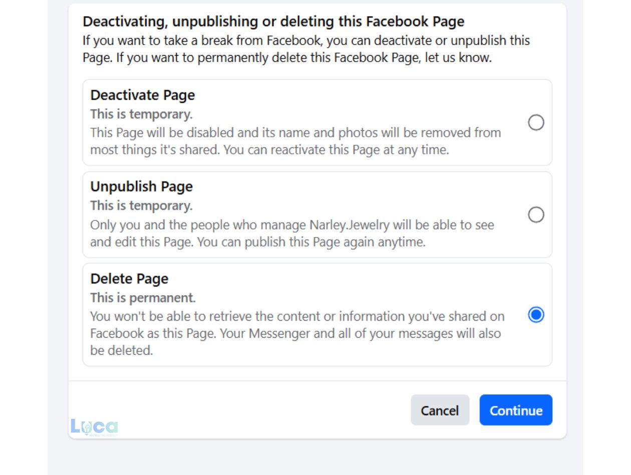 Delete Page