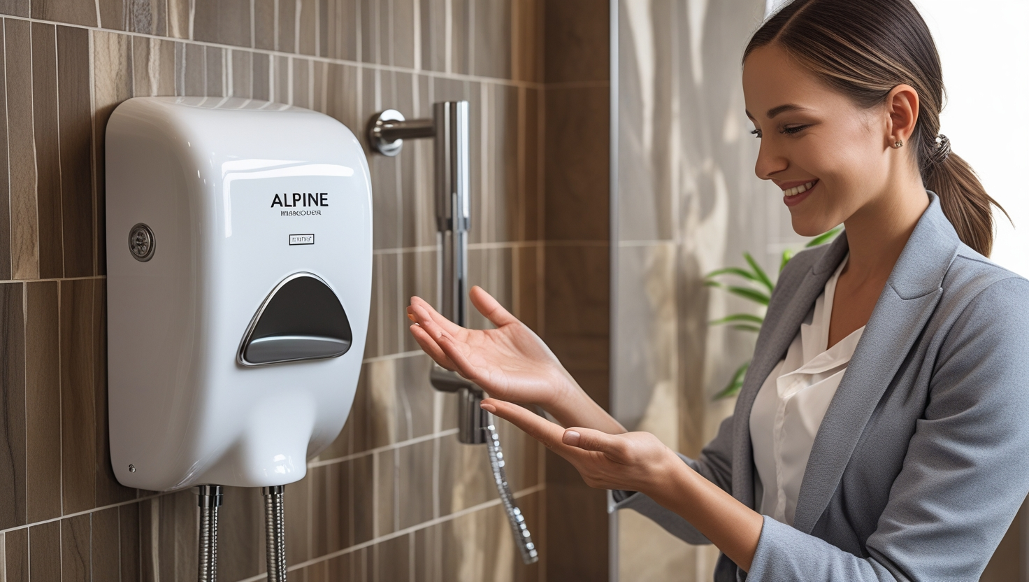 Alpine Hemlock Hand Dryer Model 402-10-WHI
