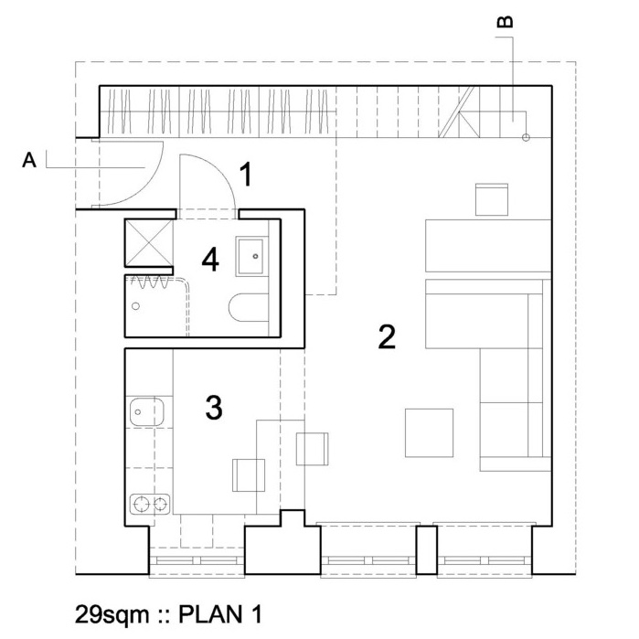 Mezzanine floor plan drawing