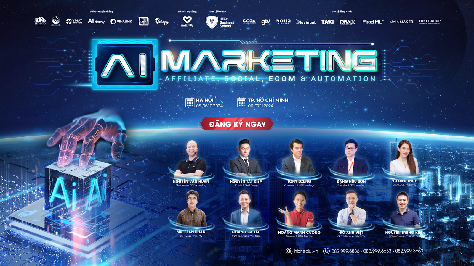 10 diễn giả có mặt tại sự kiện AI Marketing 2024 khu vực Hồ Chí Minh