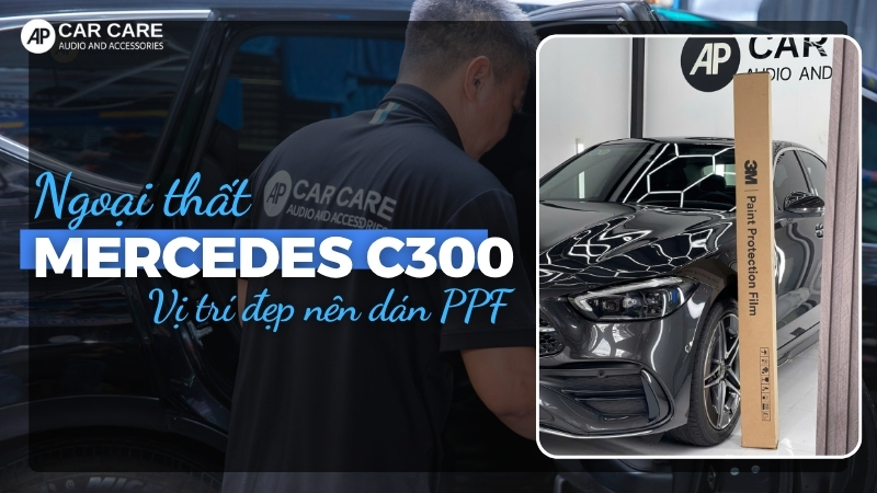 vị trí ngoại thất của xe Mercedes cần dán PPF