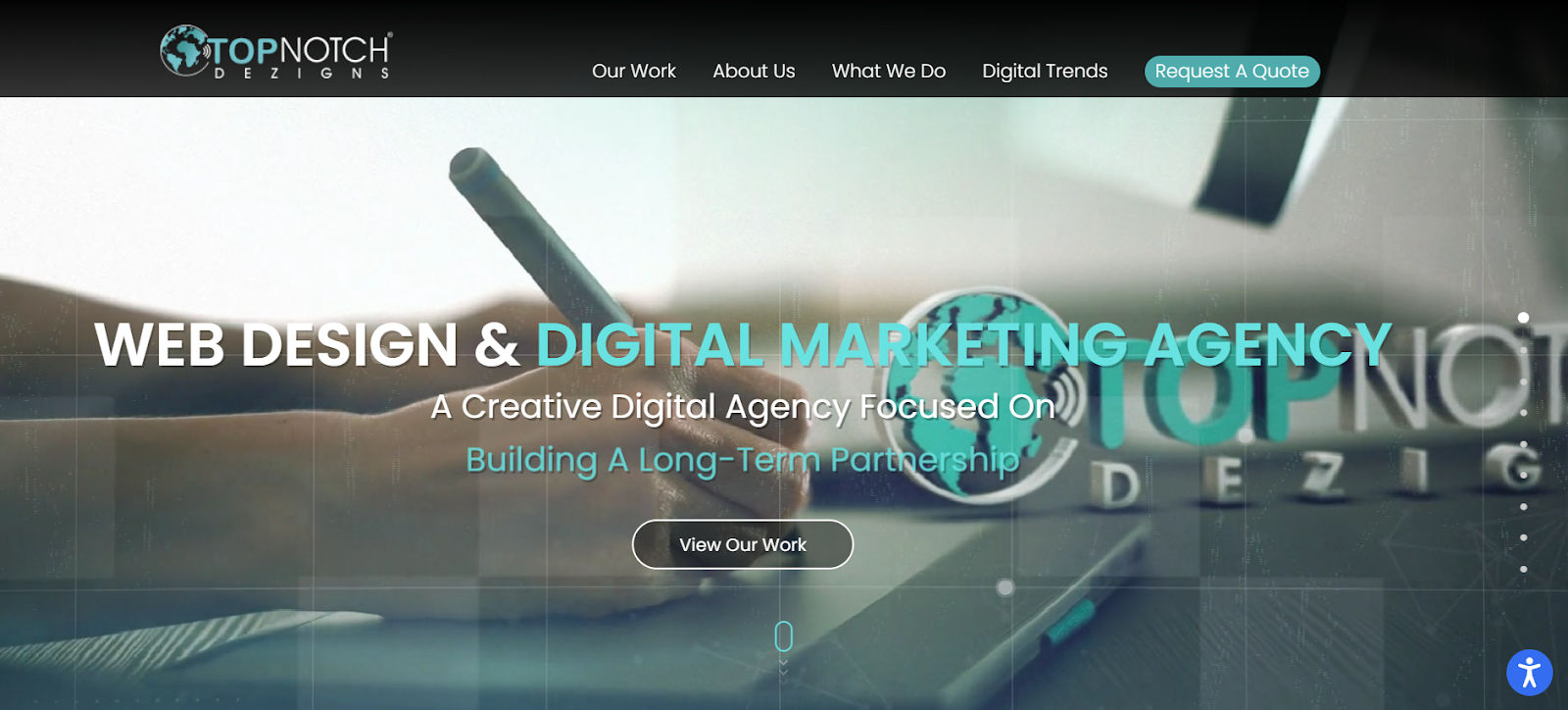 A screenshot of the Sniro website.