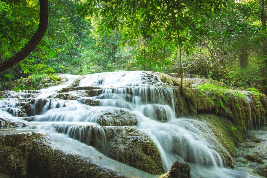 Erawan National Park in Kanchanaburi