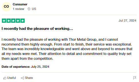 review of Thor Metals Group