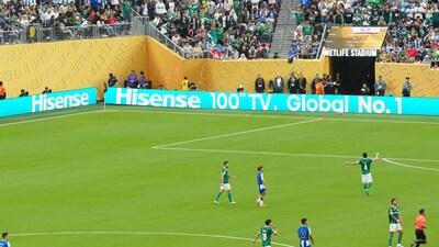 “HISENSE 100" TV, GLOBAL No.1”