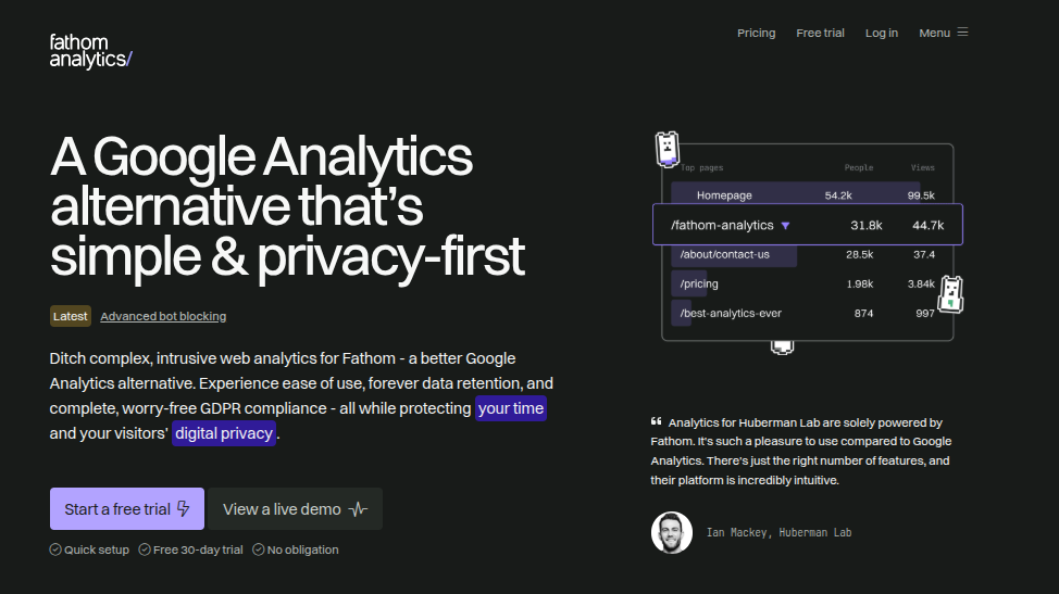 fathom analytics