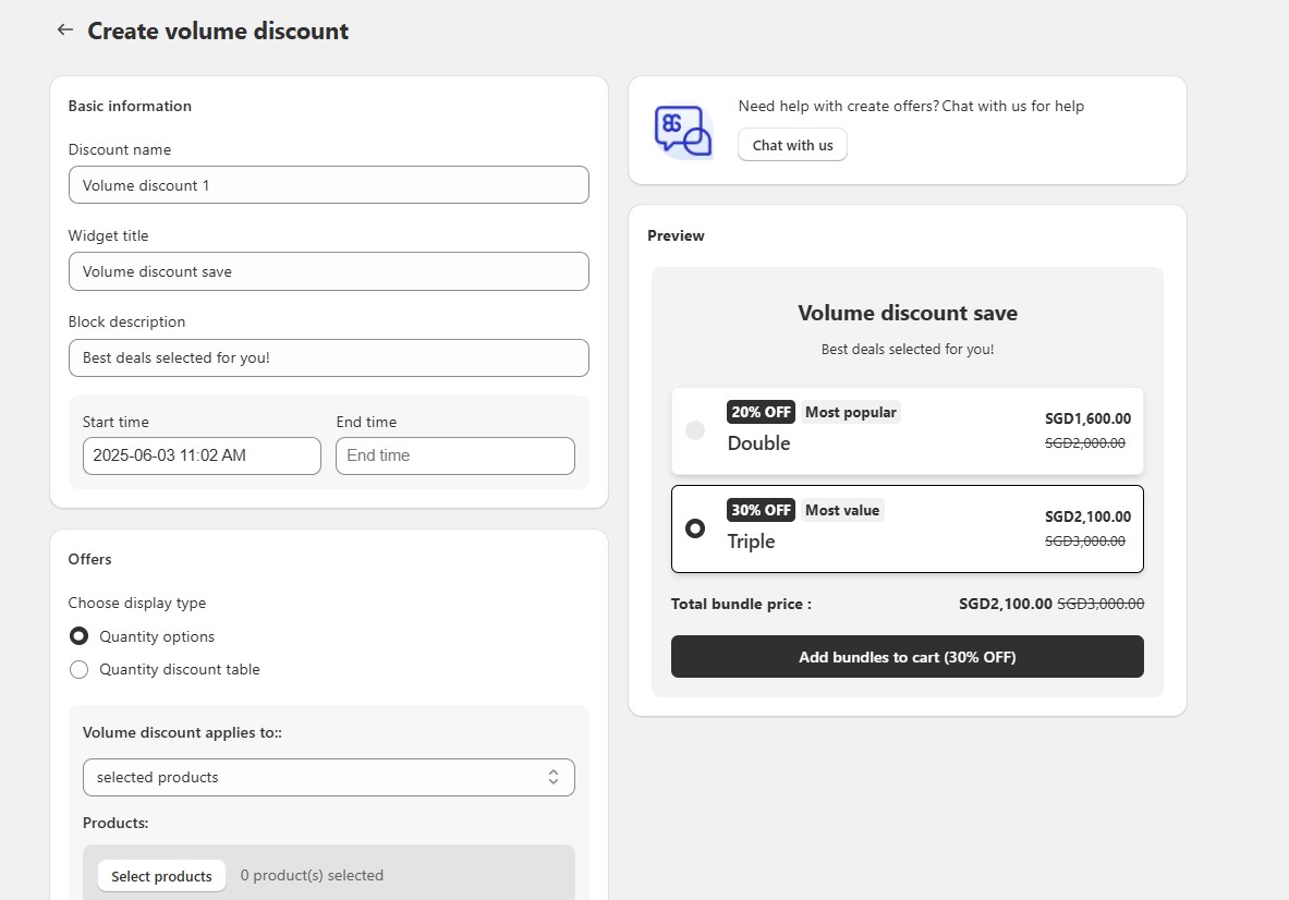 Quantity break has been updated to Volume discount
