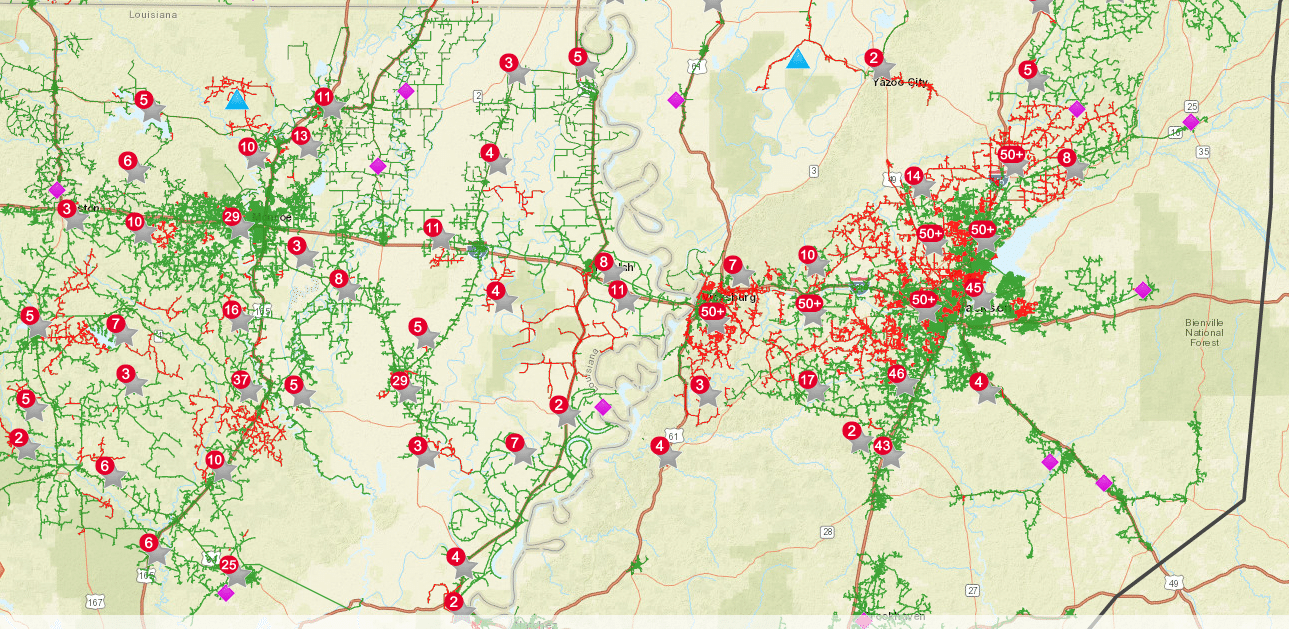 centerpoint outage map