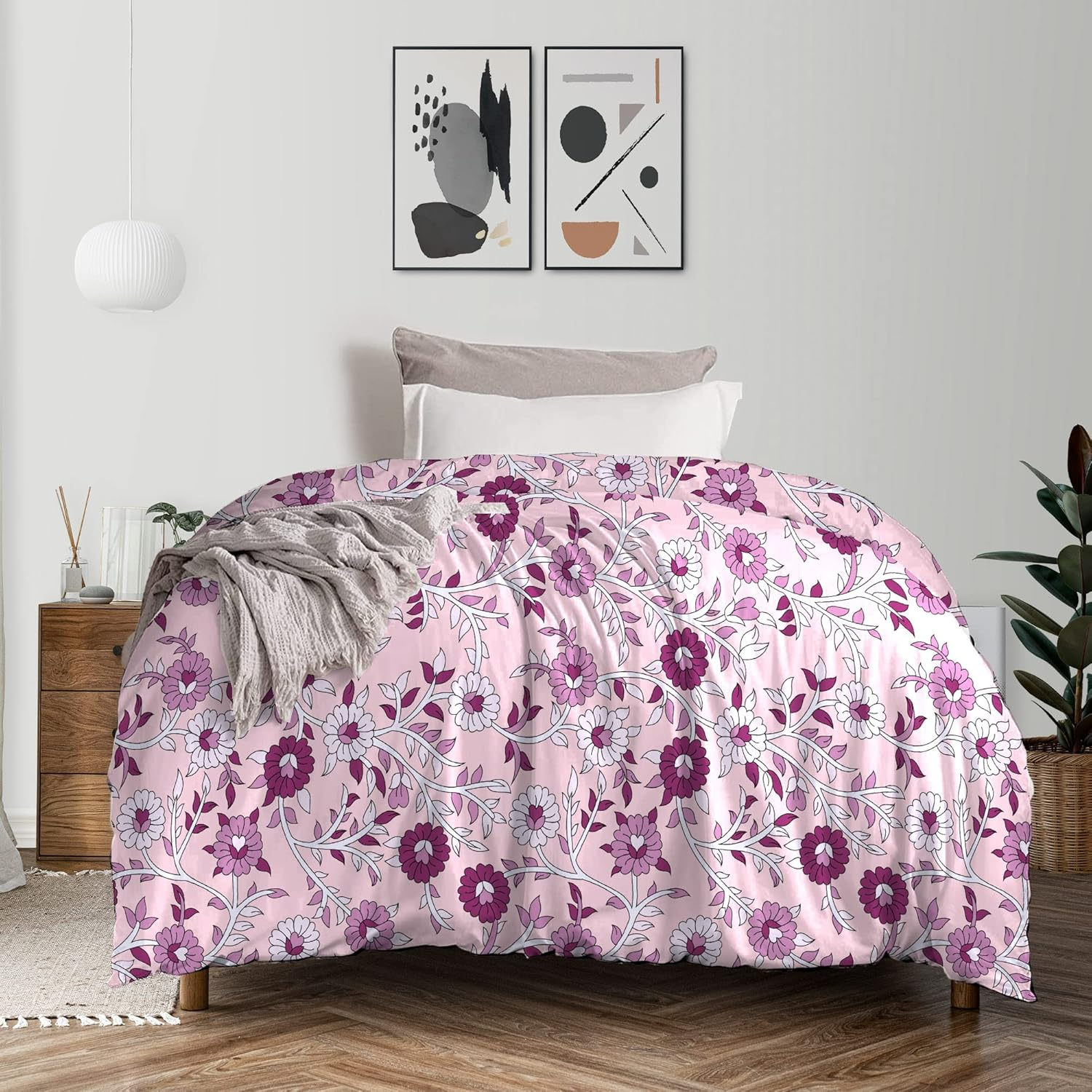 Trident Feather Tales Reversible Comforter AC Blanket Single Bed