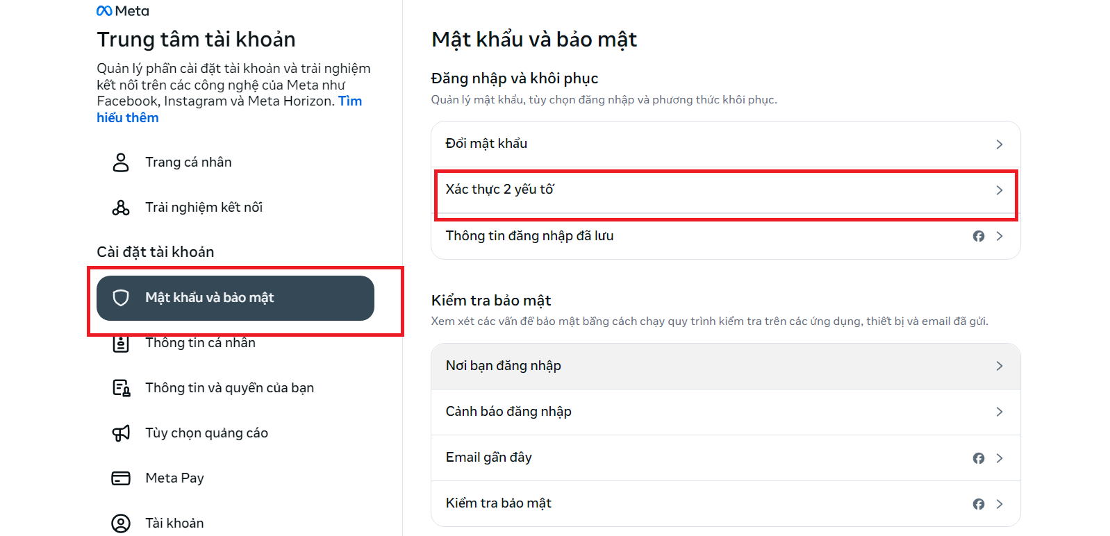 Bảo Mật 2 Lớp Facebook