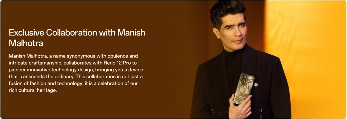 Oppo Reno12 Pro Edisi Terbatas Manish Malhotra diluncurkan di India