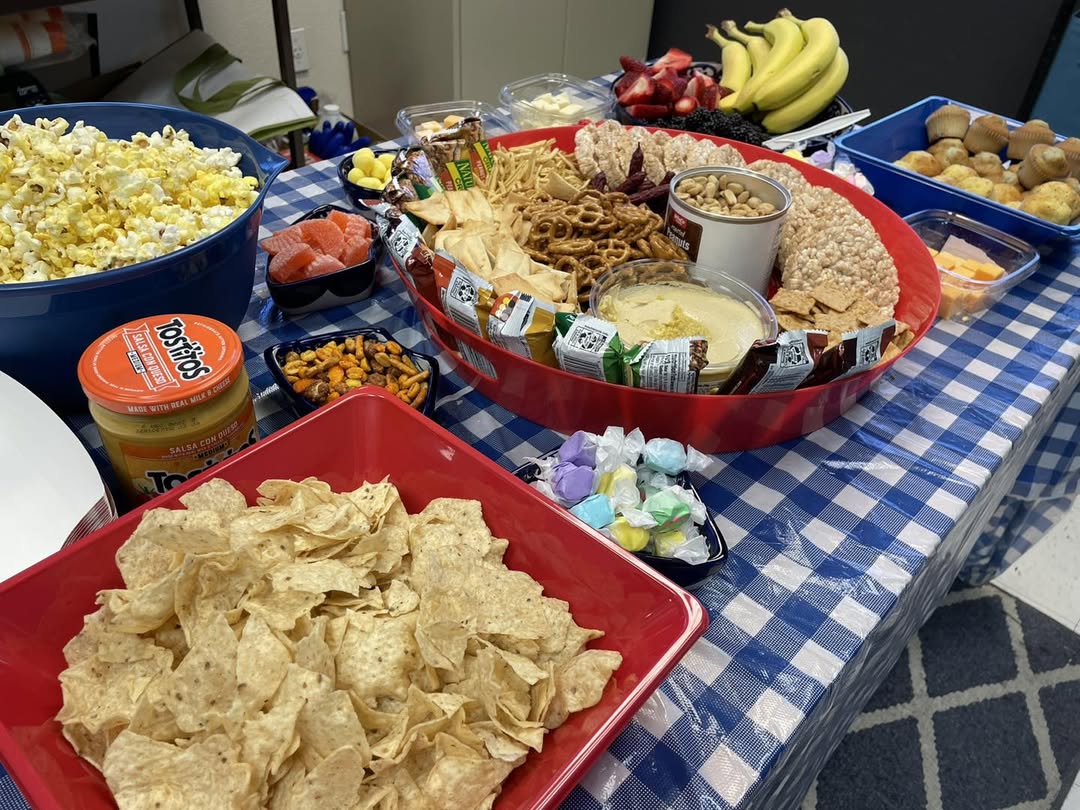 snack stationoffice pantryOffice snacks for employeesoffice snack barsnack areaStaff Snack Bar Ideas