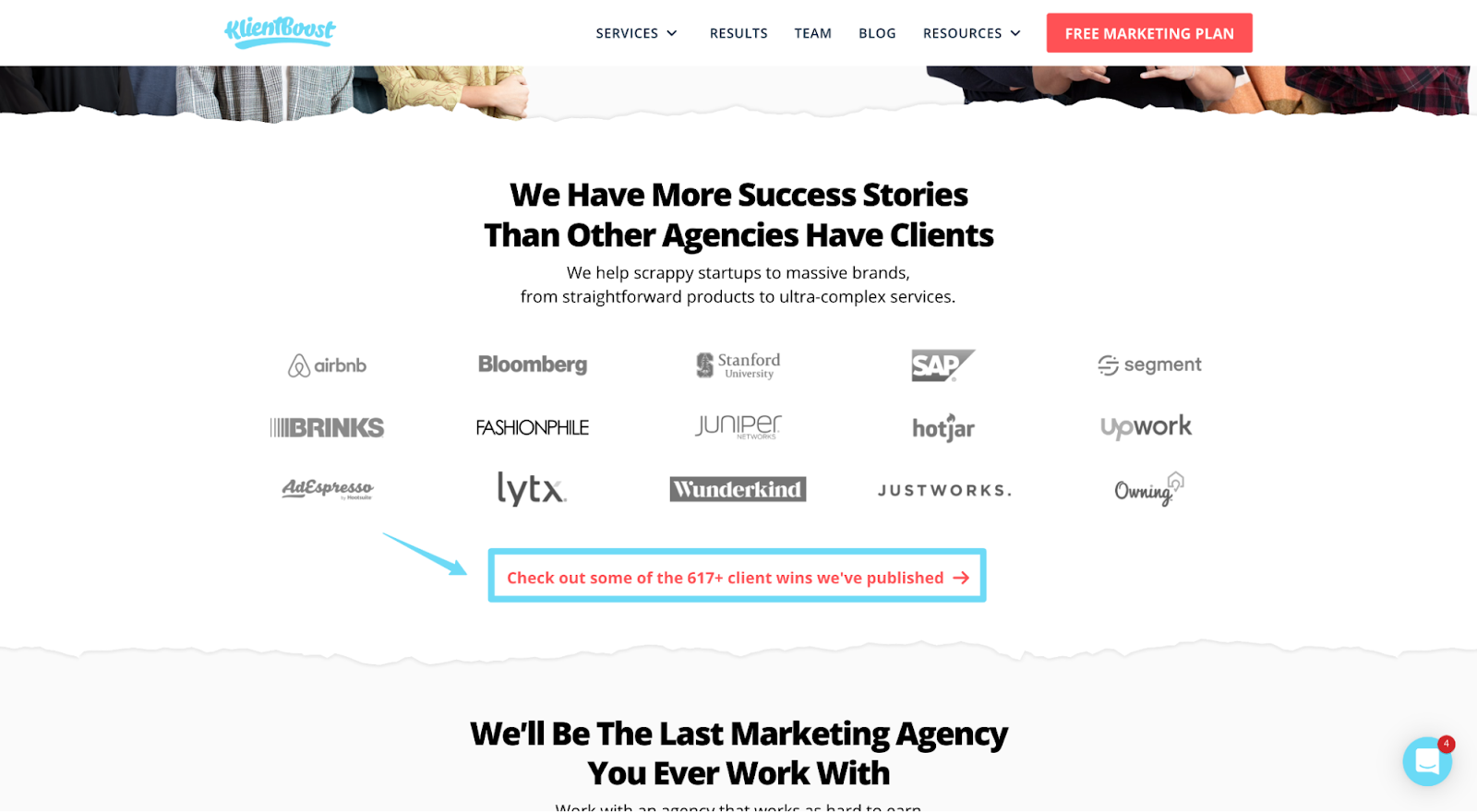 Over 600 clients from dozens of industries