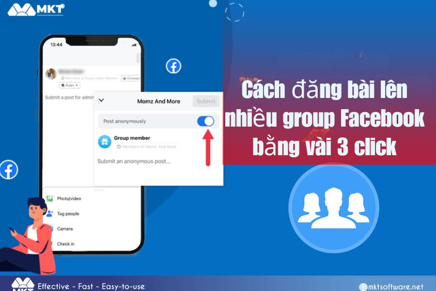 Cách đăng bài lên nhiều nhóm Facebook bằng vài 3 click