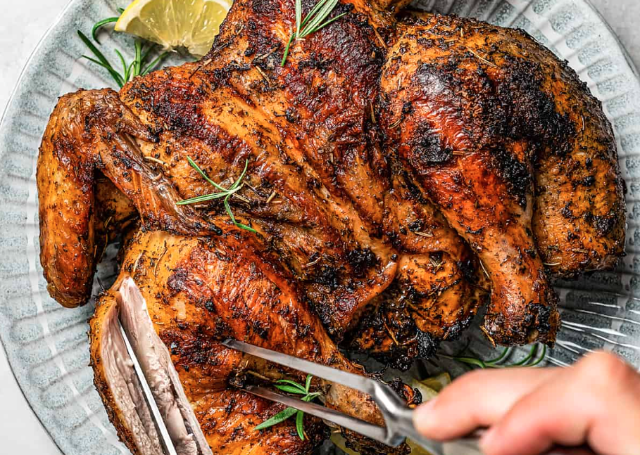 Spatchcock Grilled Chicken 