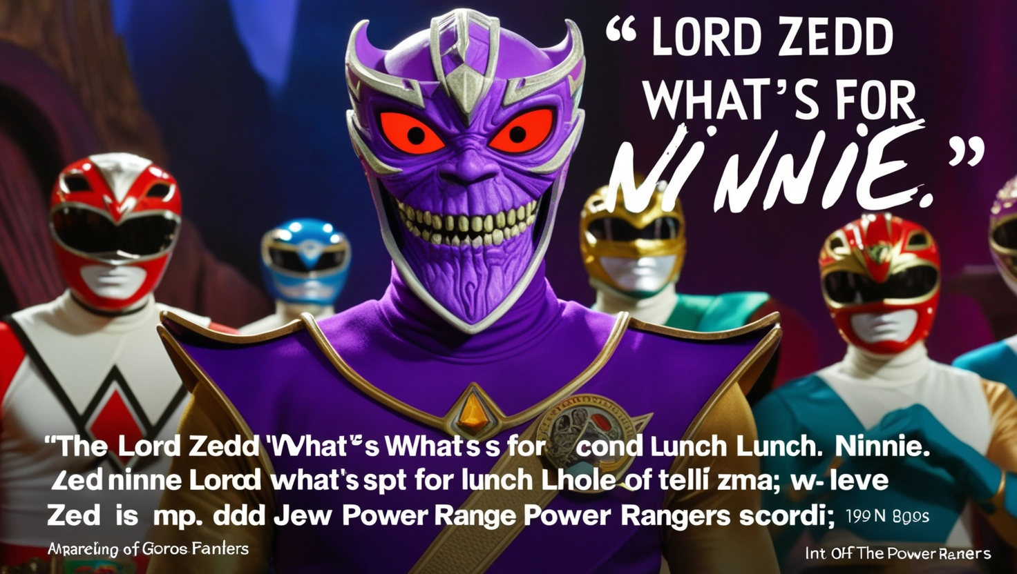 Lord Zedd Whats for Lunch Ninnie
