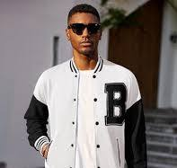 black and white letterman jacket