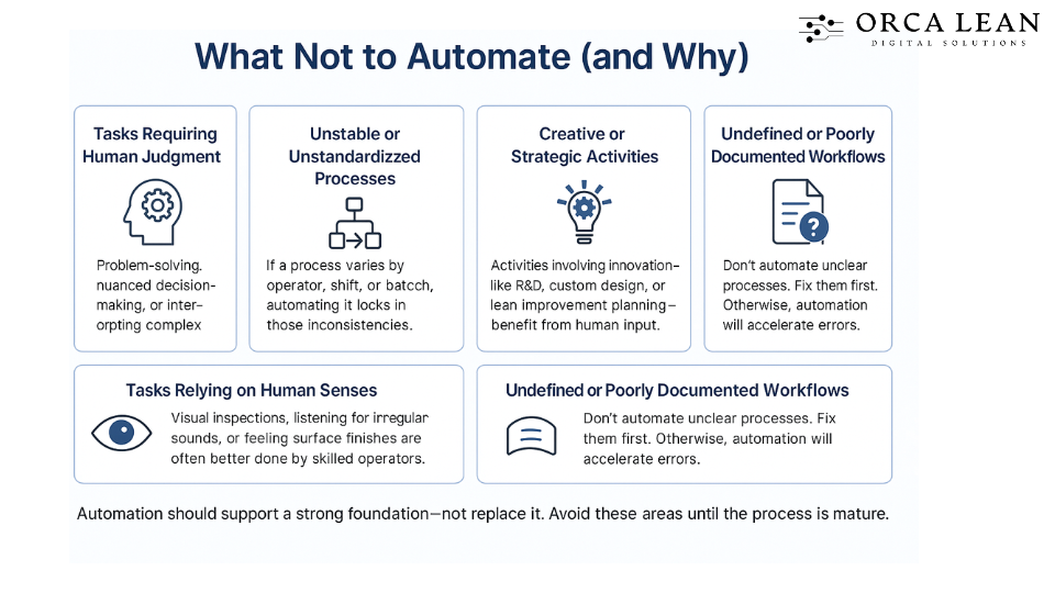 What Not to Automate in Factory