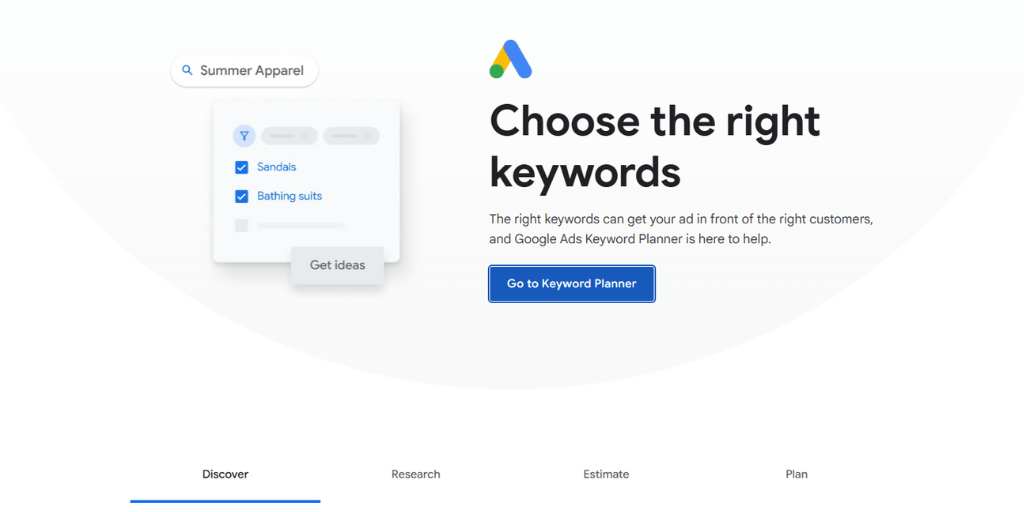 google keyword planner