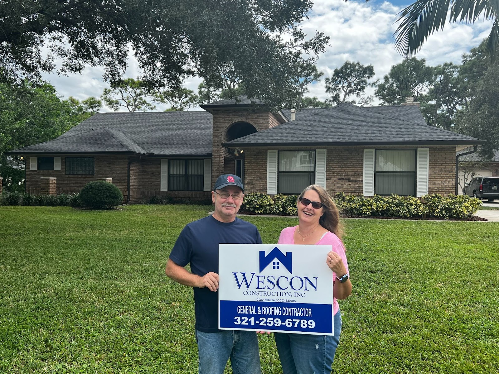 Happy Customers from a roofing company called Wescon