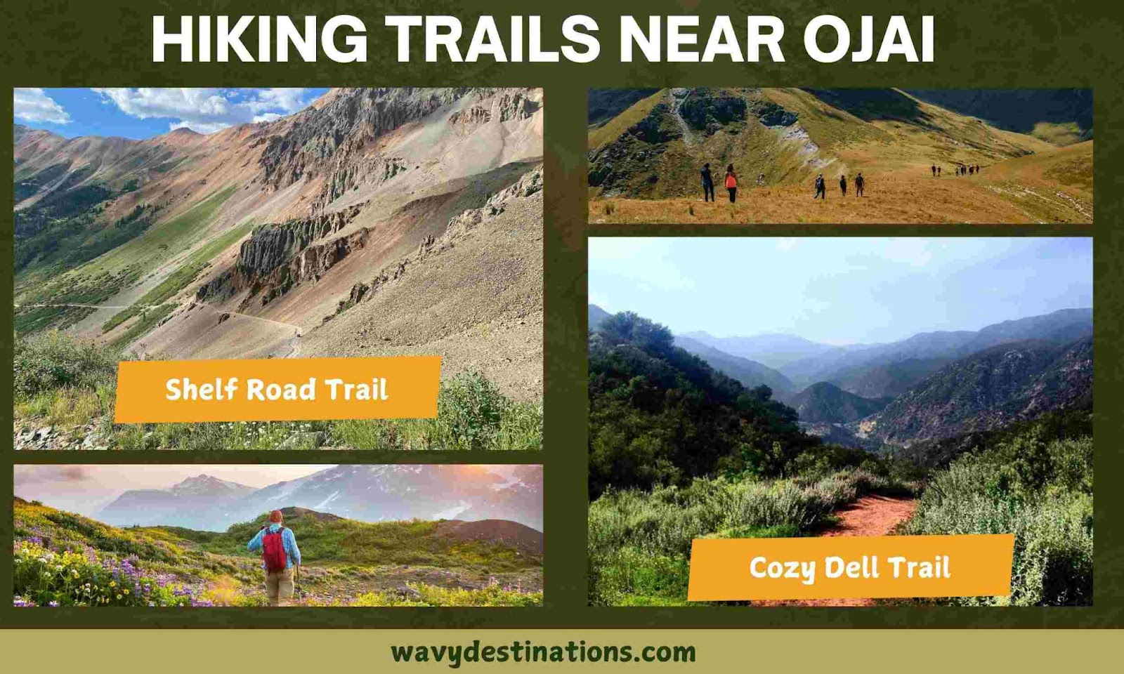 Hiking trails near ojai hot springs