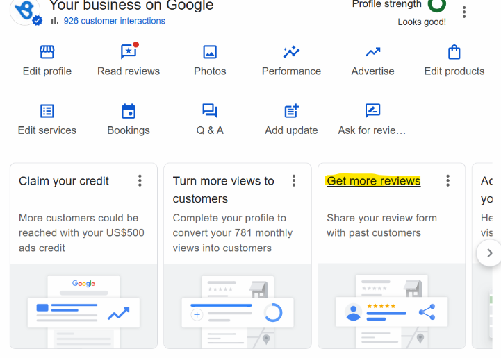 Business verification step