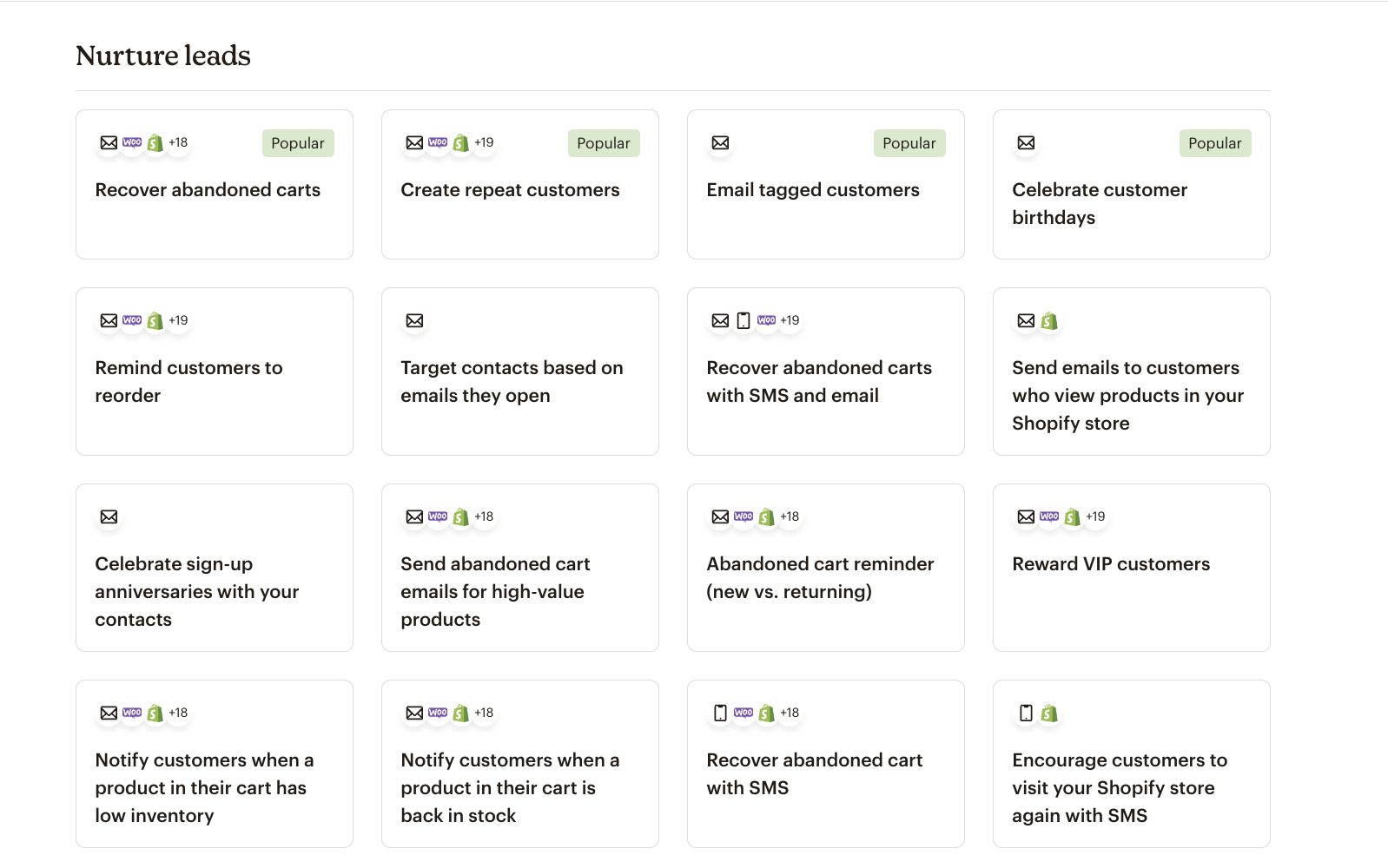 Nurture Leads of Mailchimp