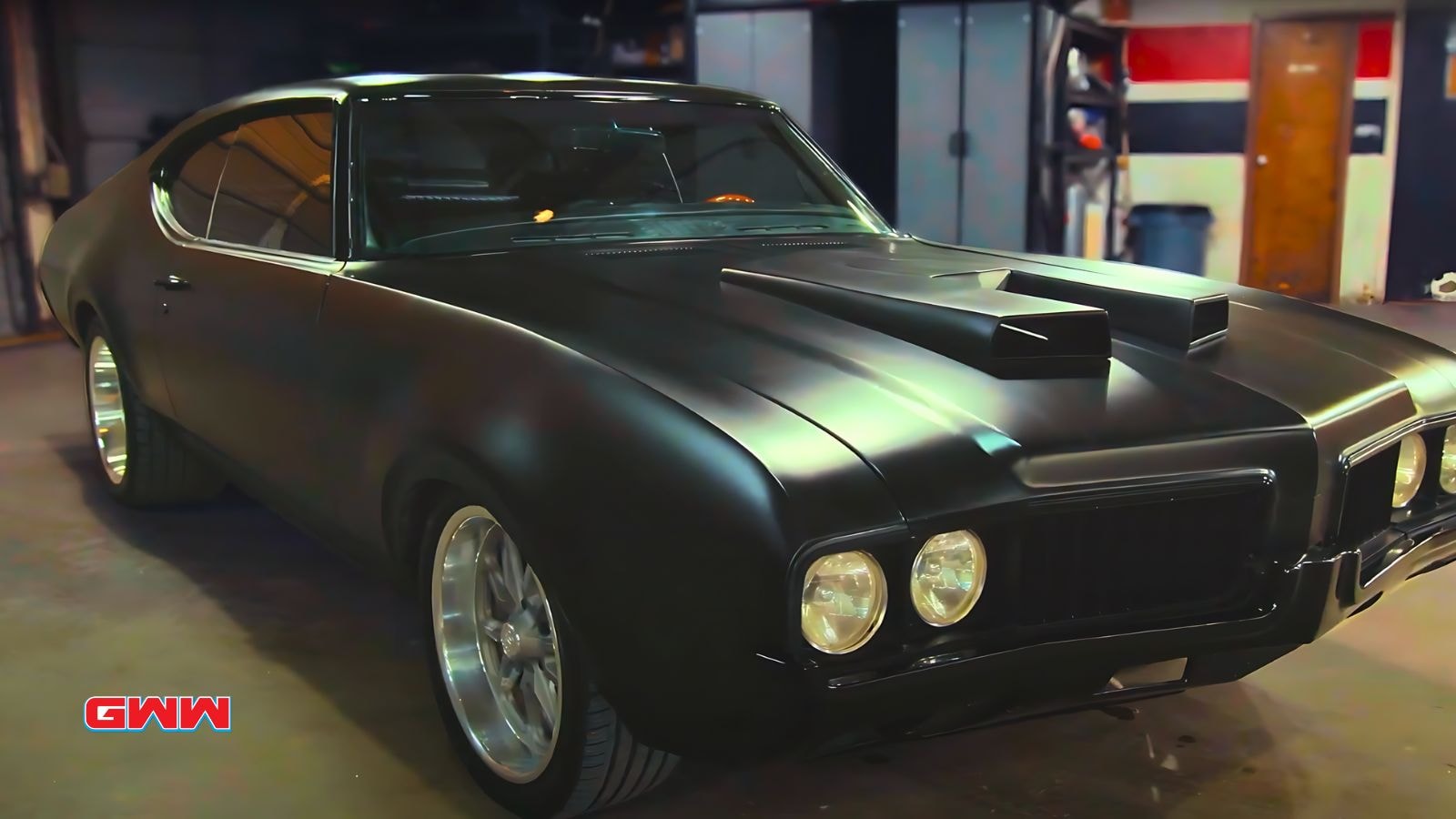 Radically restored black car featured in Tex Mex Motors Season 2.