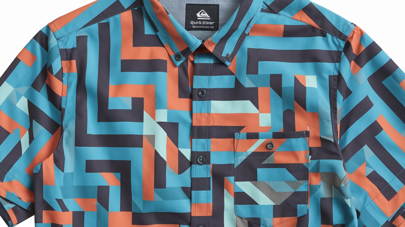 Fluid Geometric Short Sleeve Shirt by Quiksilver