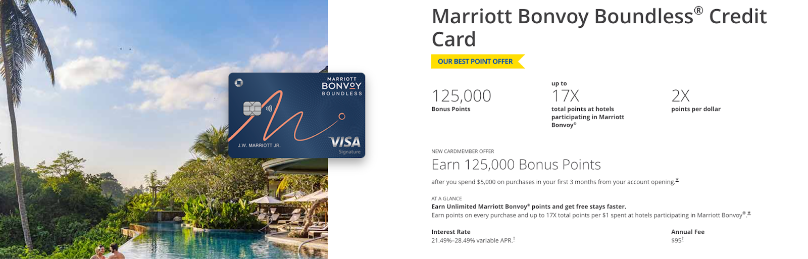 Marriott Bonvoy Boundless credit card offer