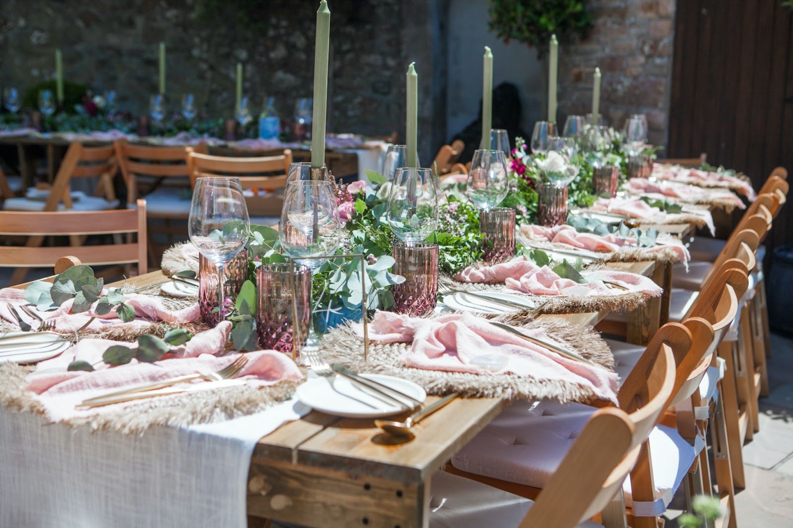 Modern Rustic wedding setting using What a Host Home Accessories