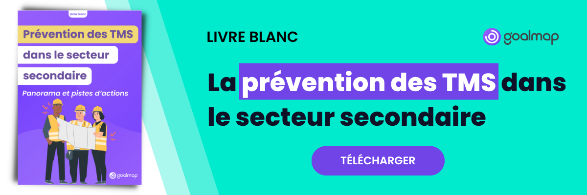 Bannière livre blanc, prévention des TMS