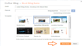 Klik Buat Blog Baru.