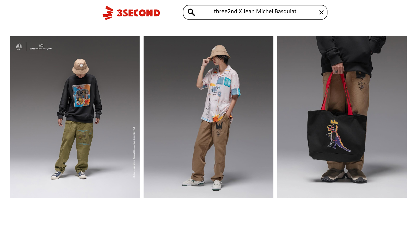 Produk 3Second X Basquiat
